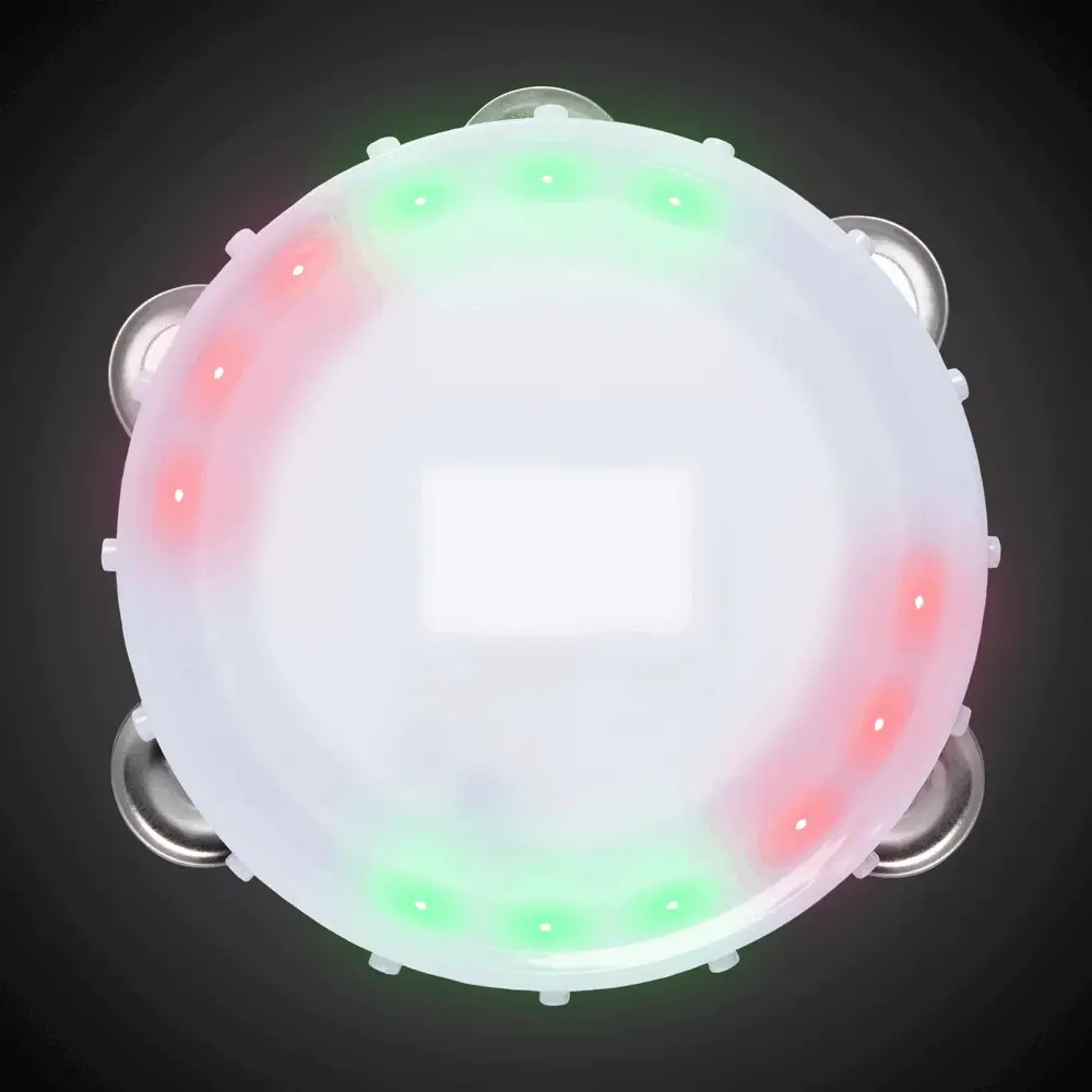 LED White Tambourine 