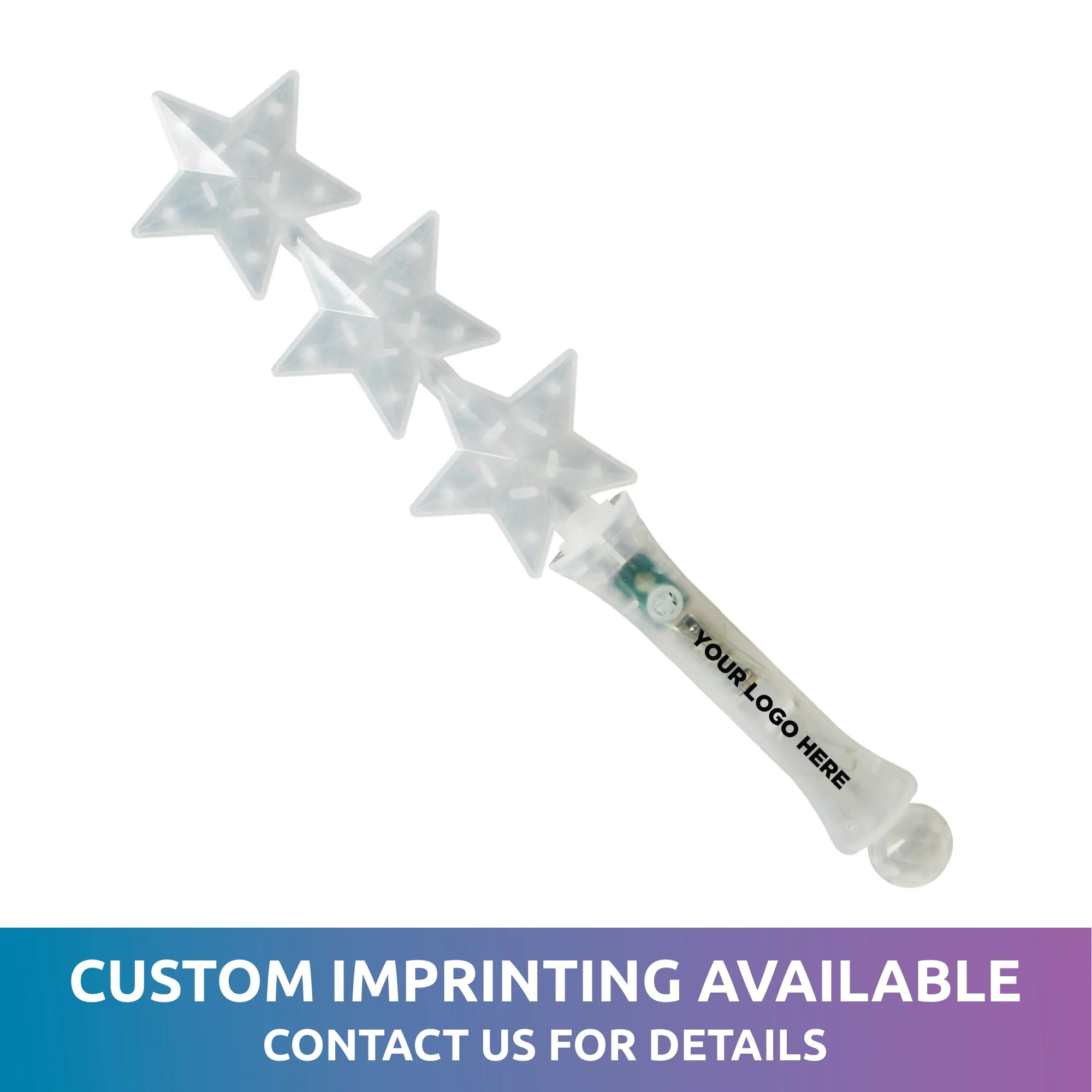 LED Triple Star Wand 