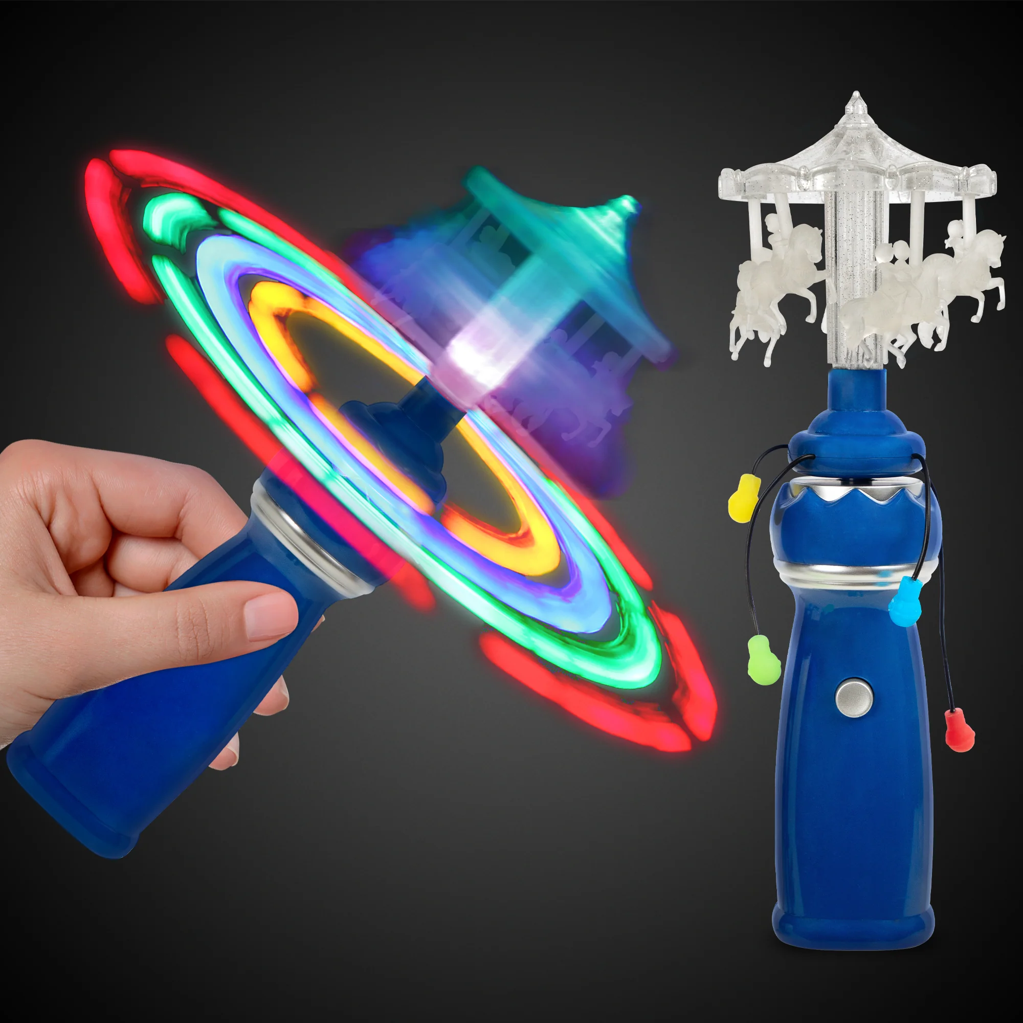 LED Merry-Go-Round Spinner Wand 