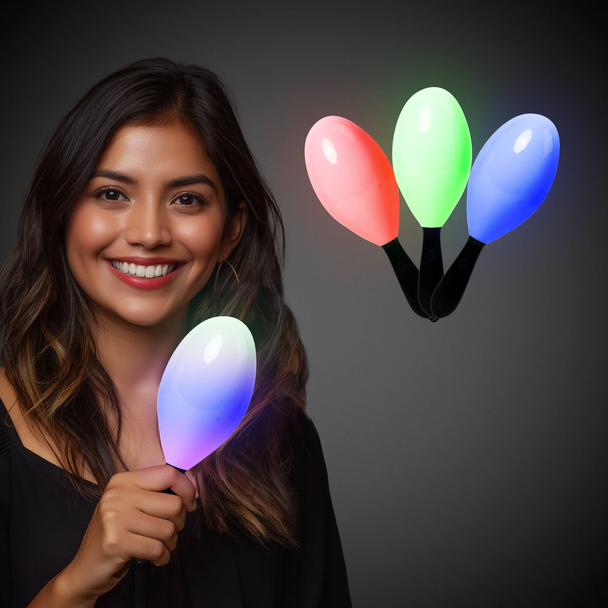 LED Multi-Color Party Maraca 