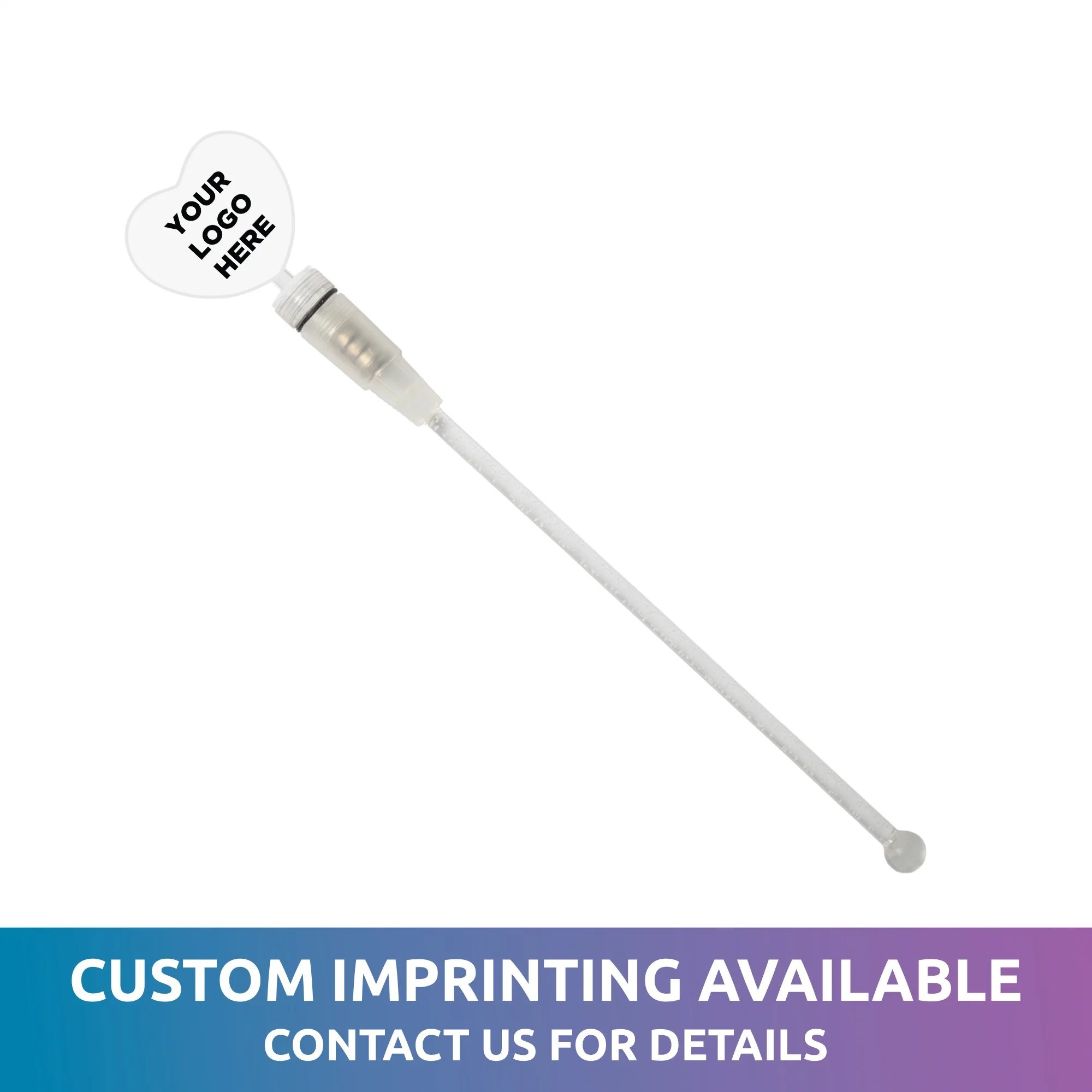 LED Red Heart Cocktail Stirrer 