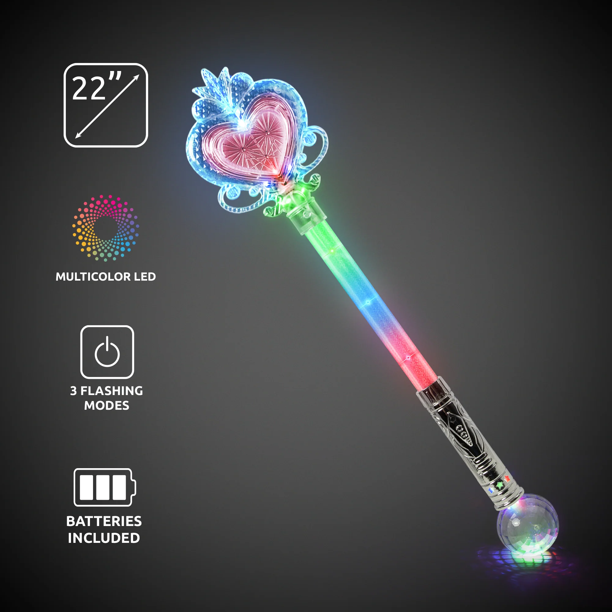 LED Jumbo Princess Wand 