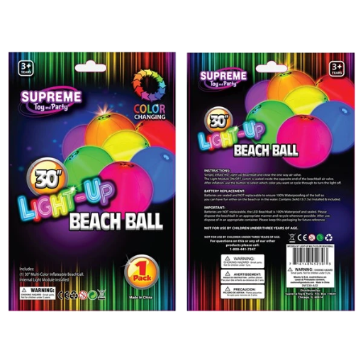 LED 30" Multi-Color Beach Ball 