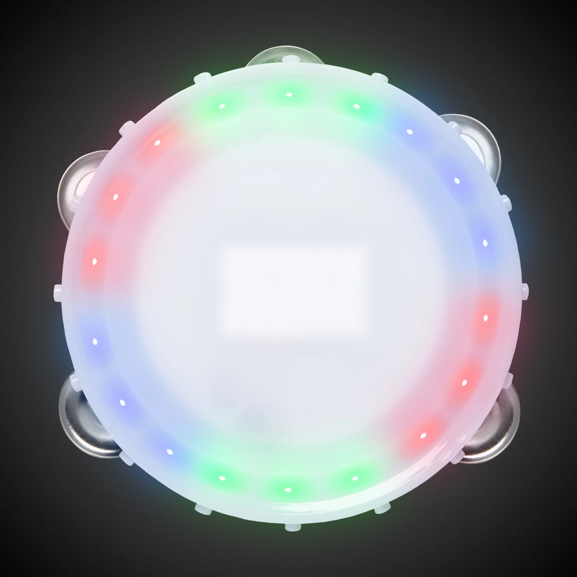 LED White Tambourine 