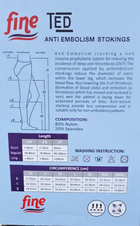 Anti-Embolism Stockings Thigh Length Stockings Medical Compression for Deep Vein Thrombosis (DVT)