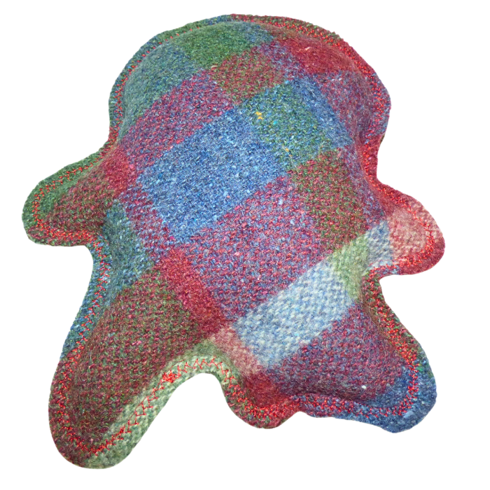 Cuddle Monster, red, blue & green medium 