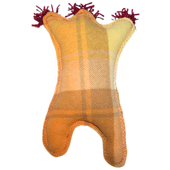 Cuddle Monster orange with marrone fluffy hair Large