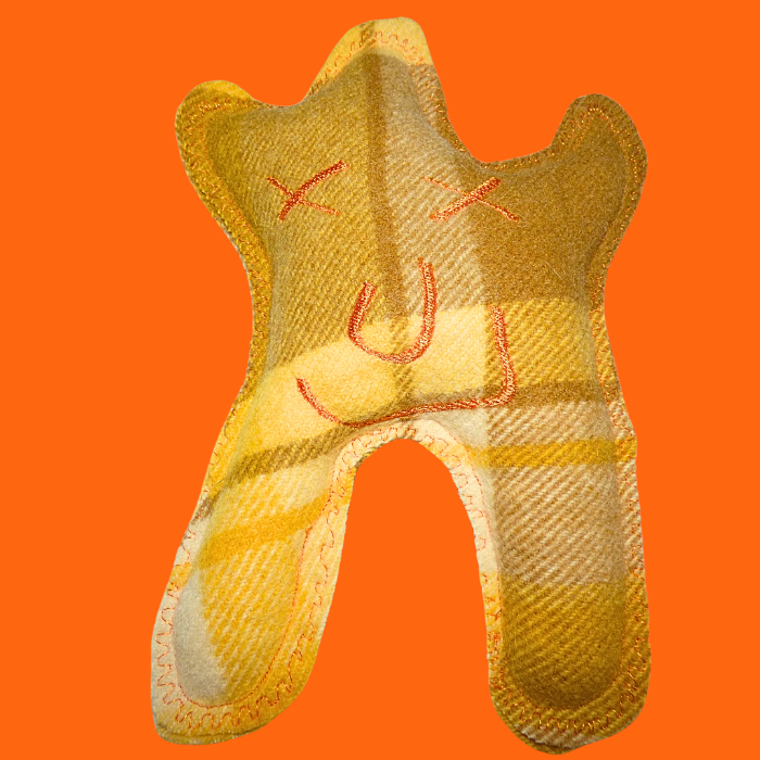 Cuddle Monster, orange stripe medium 