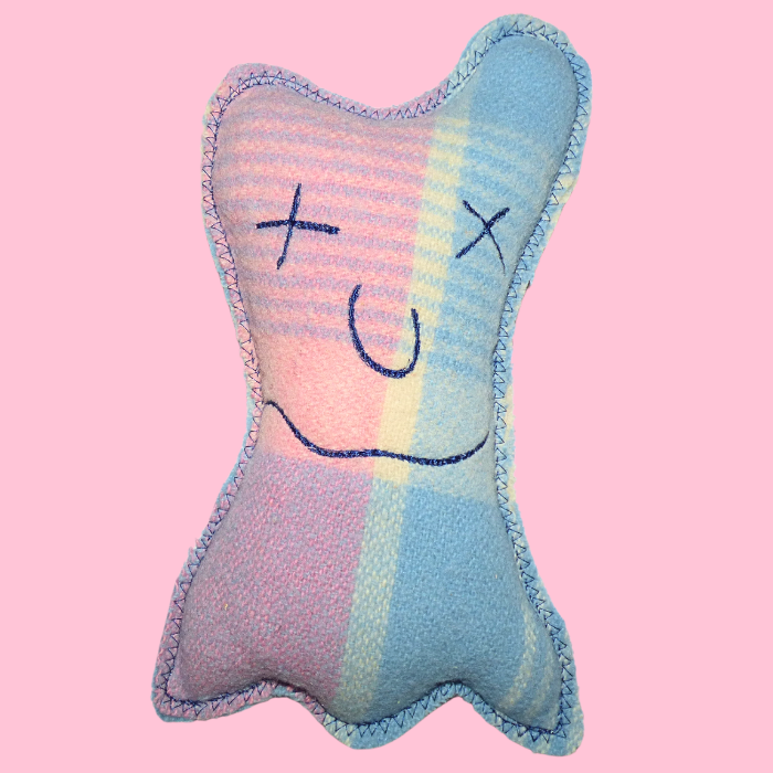 Cuddle Monster, Medium with pink and blue