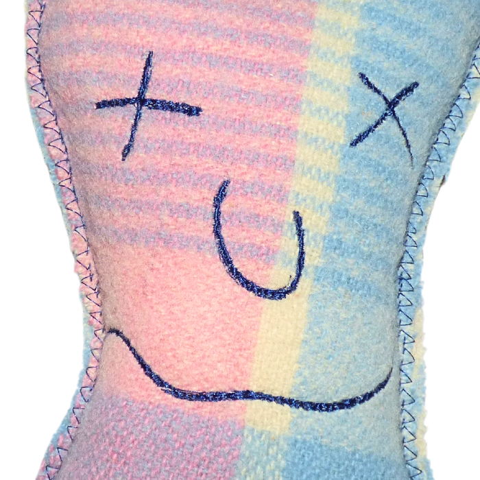 Cuddle Monster, Medium with pink and blue