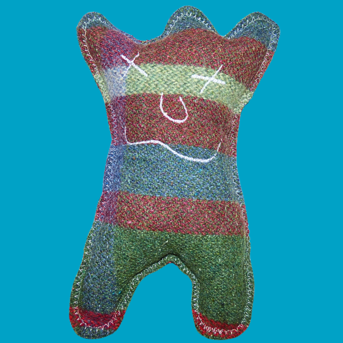 Cuddle Monster red, blue & green Large 