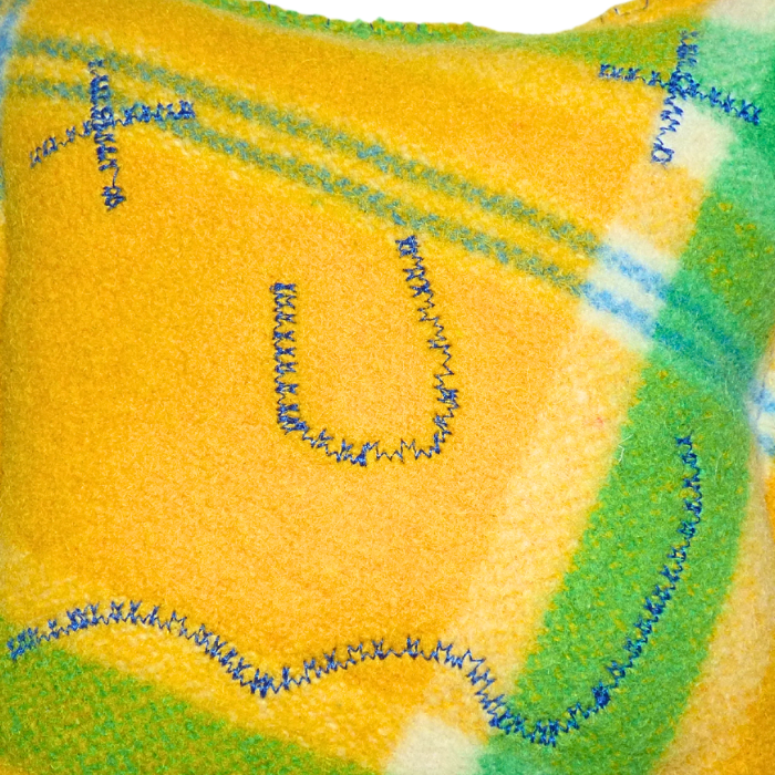 Cuddle Monster yellow, green & blue Large 