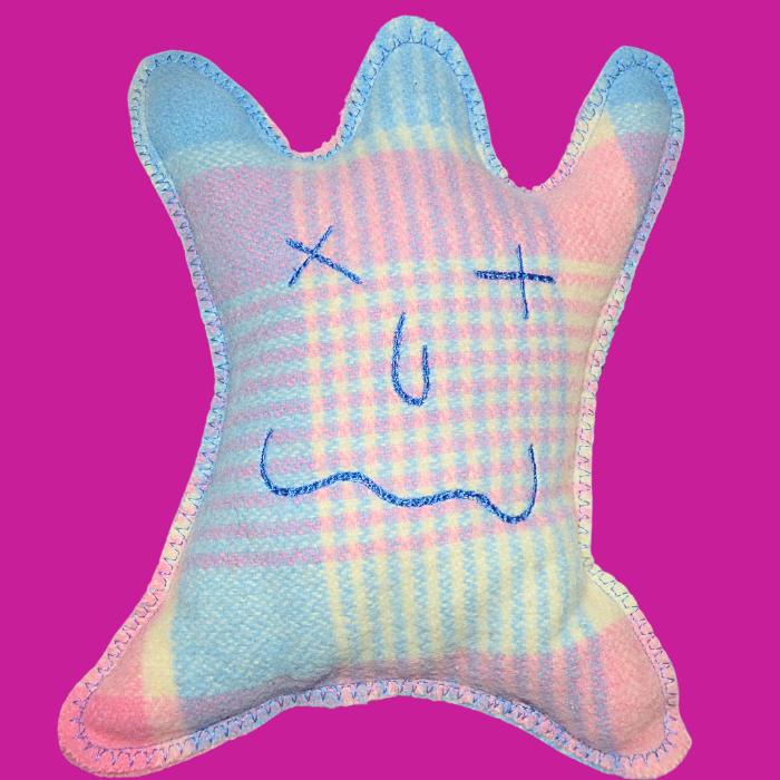 Cuddle Monster pink and blue Large 