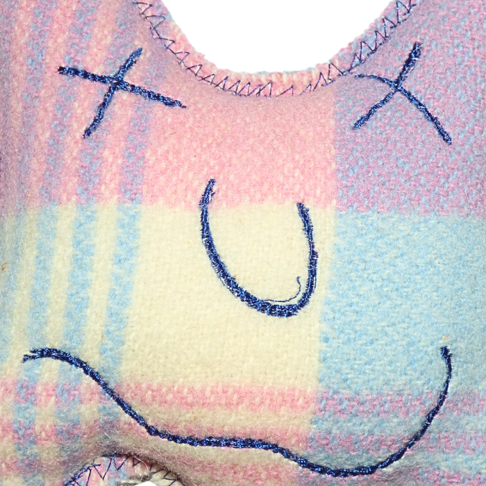 Cuddle Monster, small pink & blue
