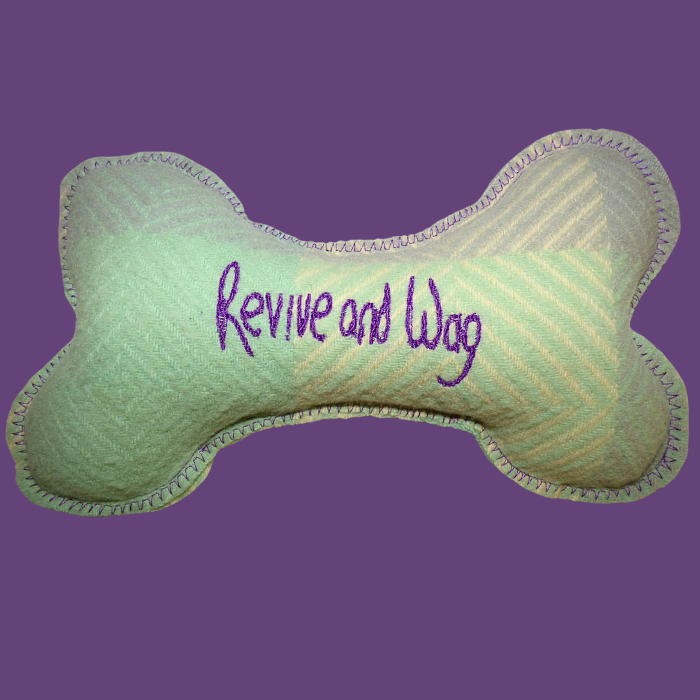 Dog Bone, Large purple & green