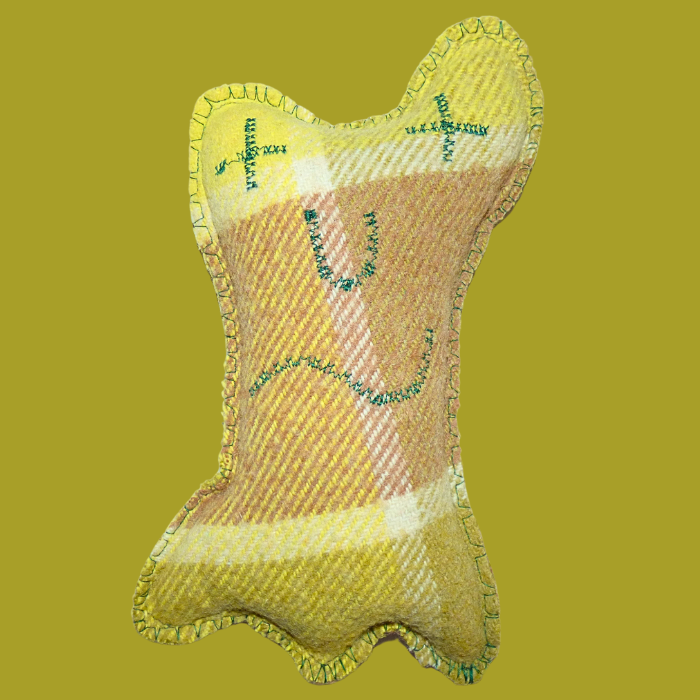Cuddle Monster, Medium green, cream & brown