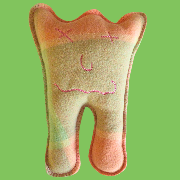 Cuddle Monster pink & green Large