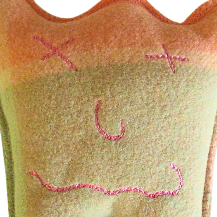 Cuddle Monster pink & green Large