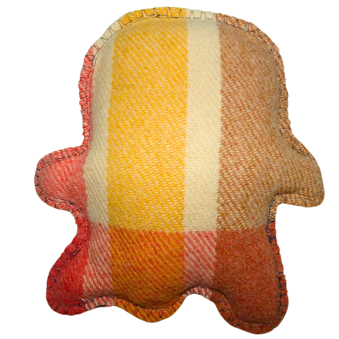 Cuddle Monster, medium orange, yellow & cream