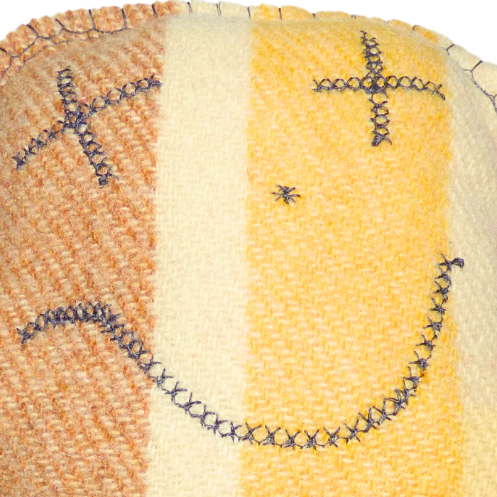 Cuddle Monster, medium orange, yellow & cream