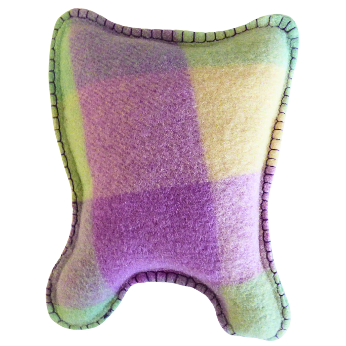 Cuddle Monster, purple, green & cream medium 