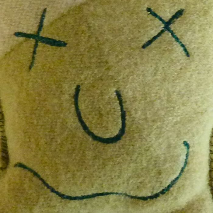 Cuddle Monster, green & cream medium 