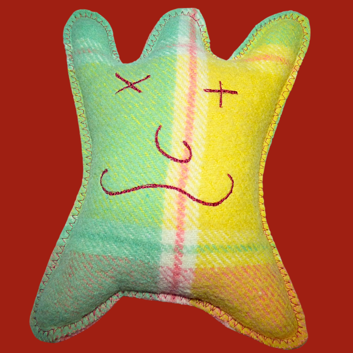 Cuddle Monster pink, green & yellow Large 