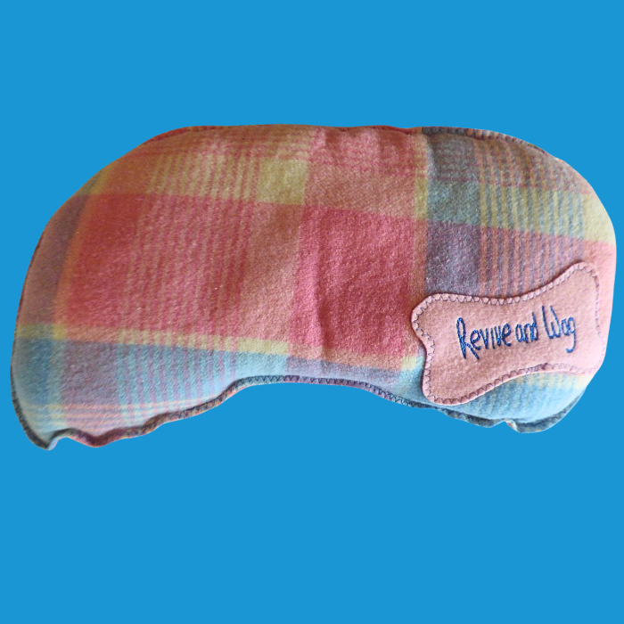 Pooch Pillow pink, blue & cream