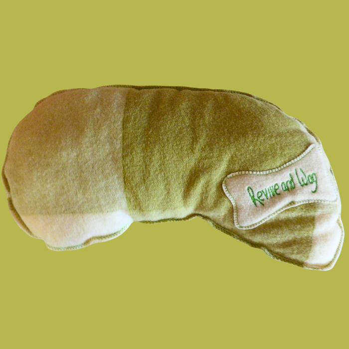 Pooch Pillow green & cream