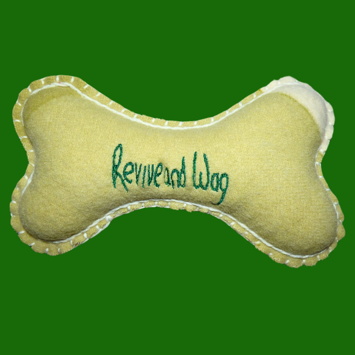 Lovely large green Dog Bone