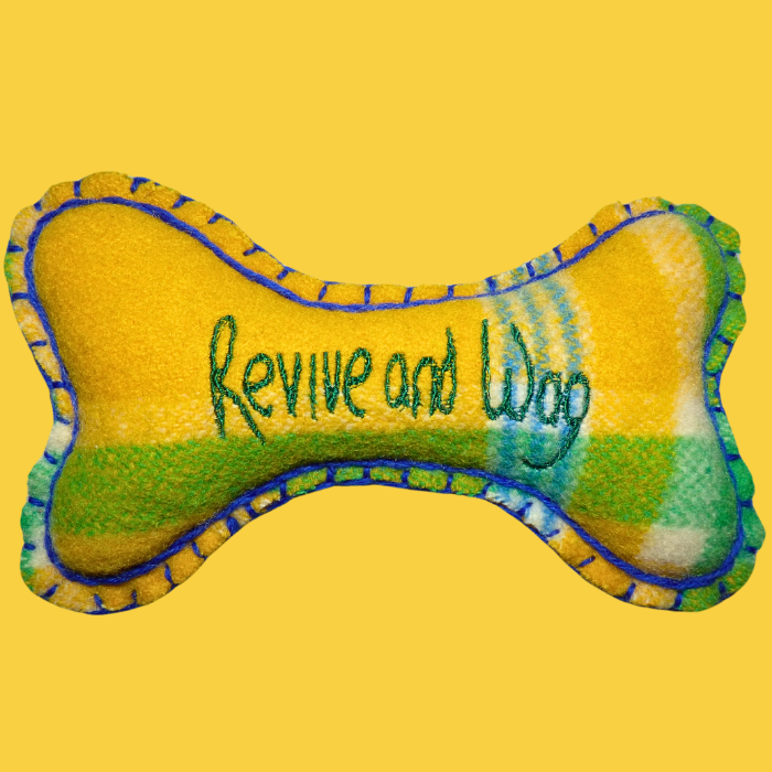Bright medium yellow Dog Bone wool 