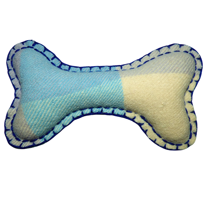 Brilliant medium blue Dog Bone wool 