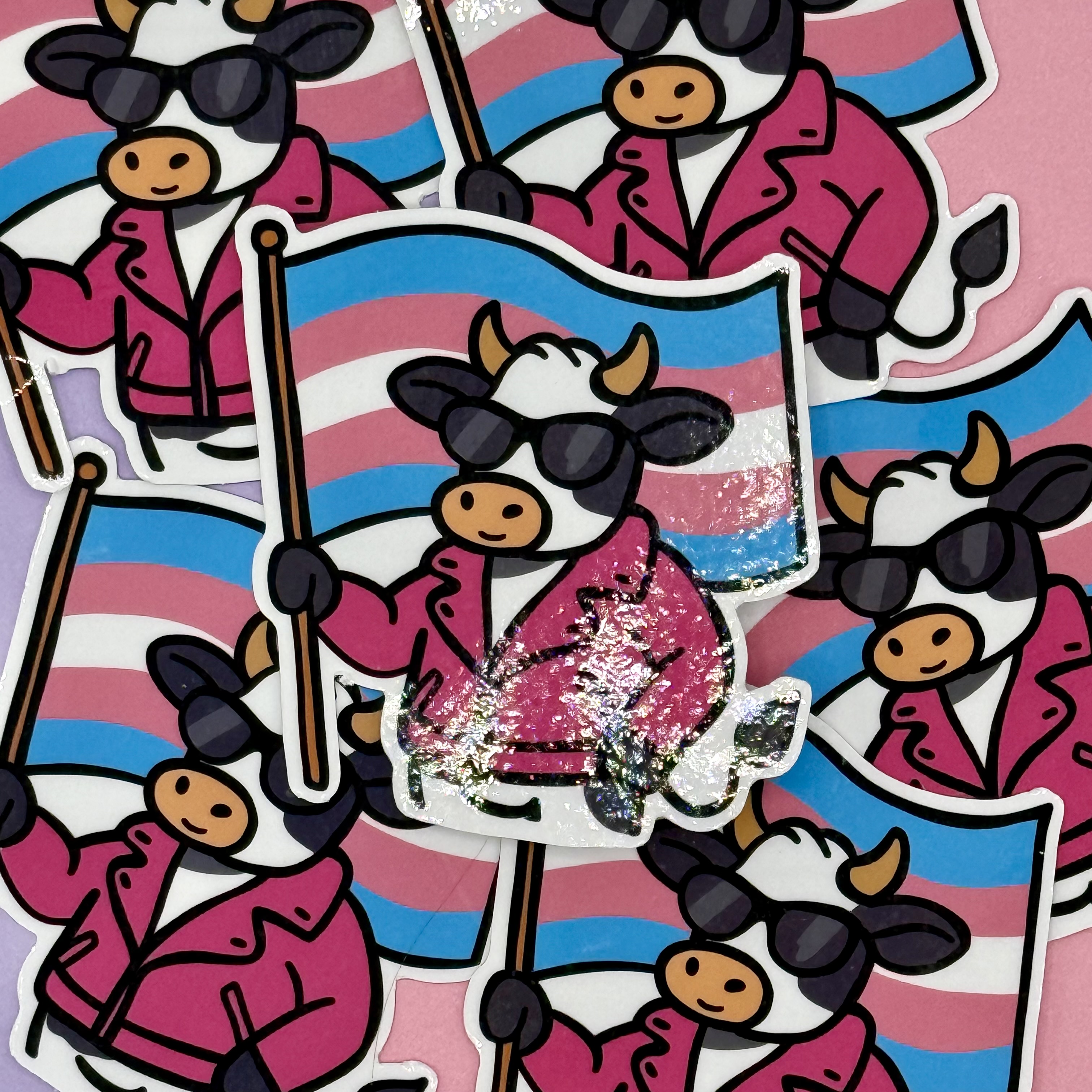 Transgender Pride Cow