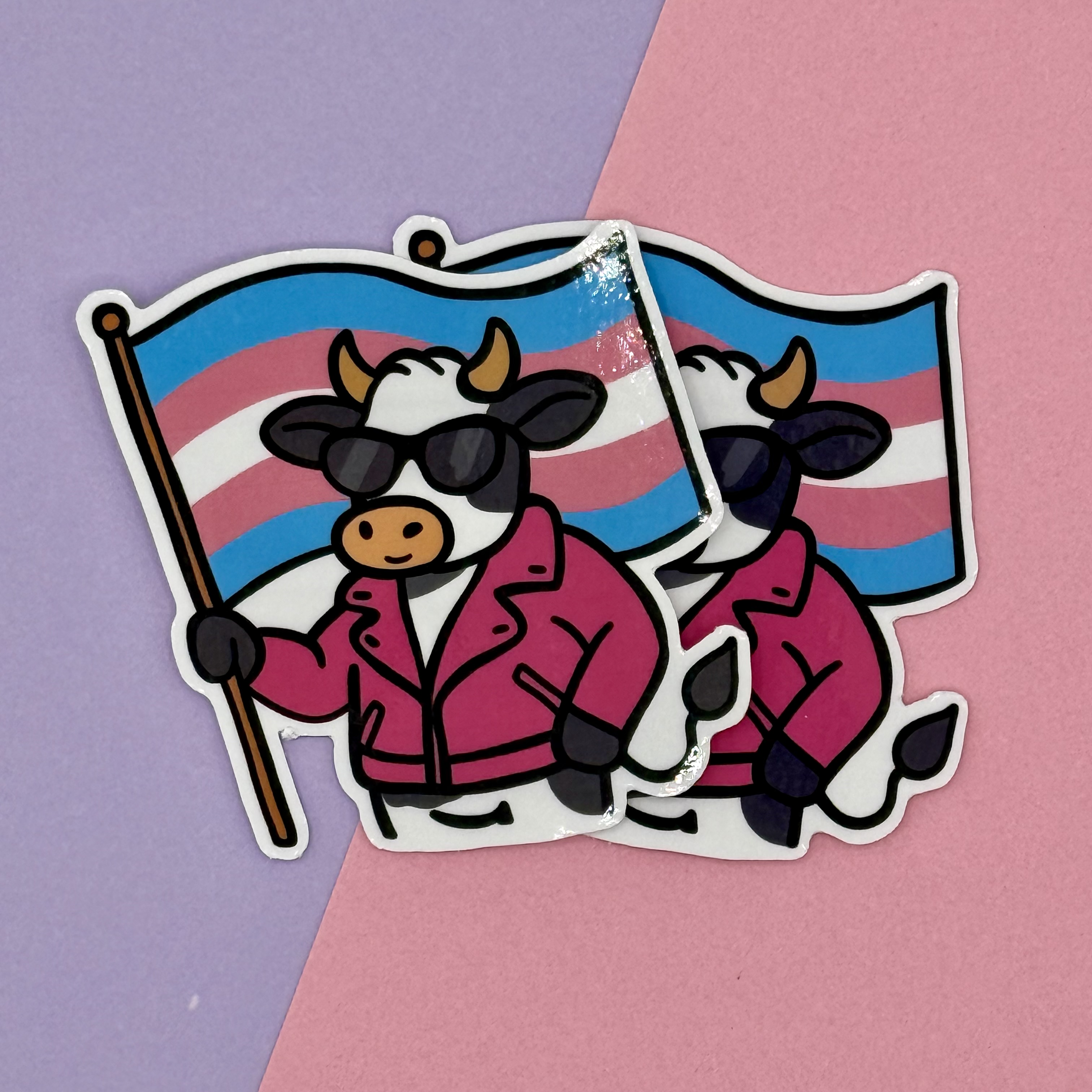 Transgender Pride Cow