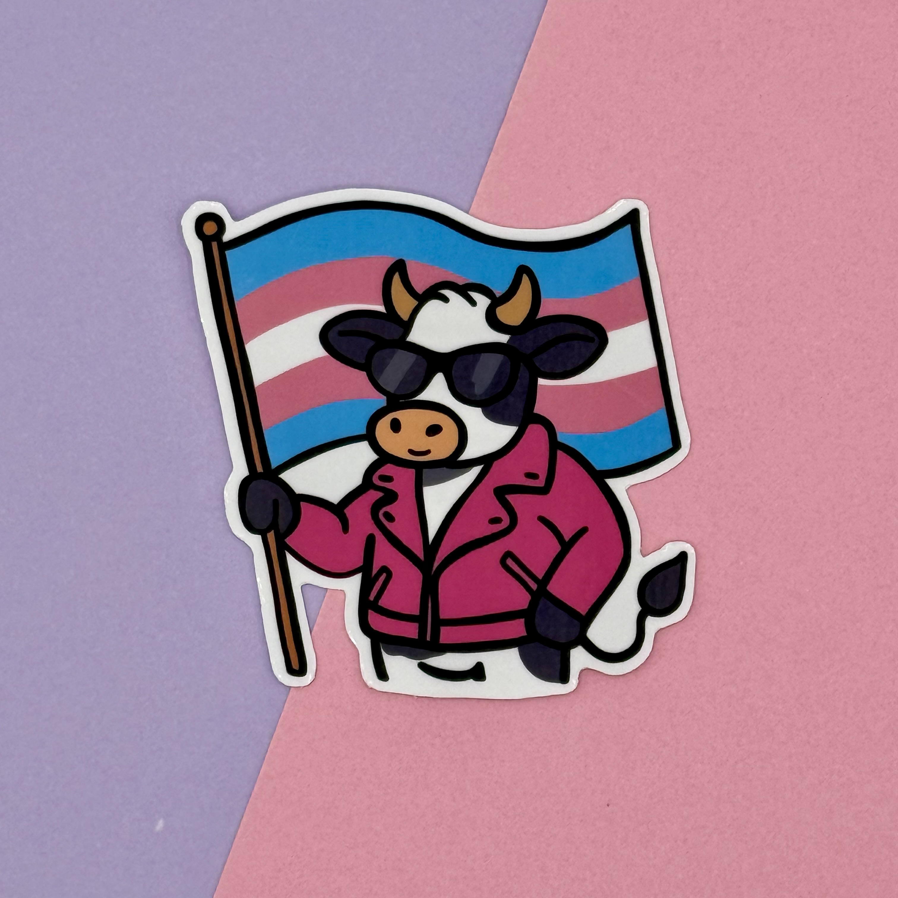 Transgender Pride Cow