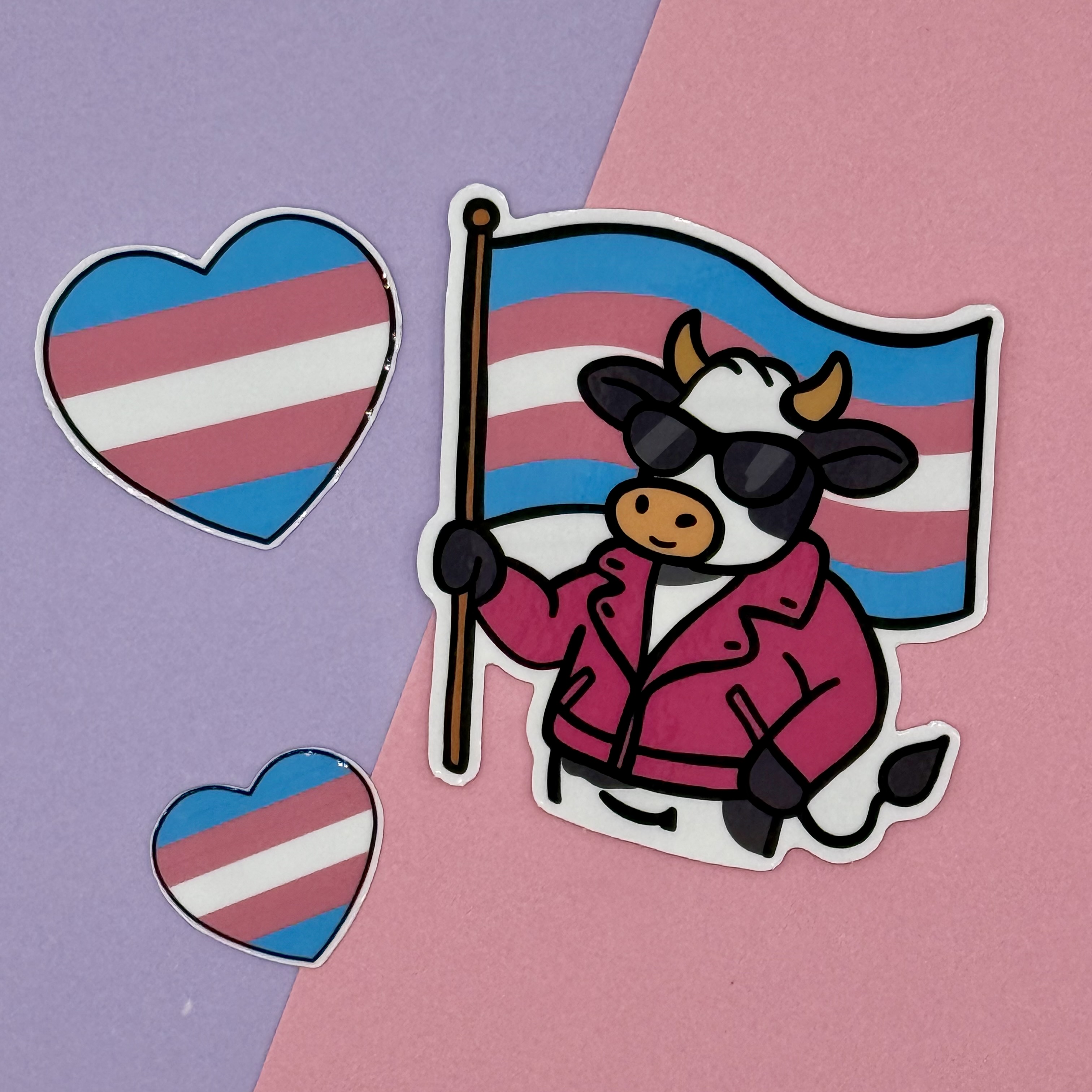 Transgender Pride Cow