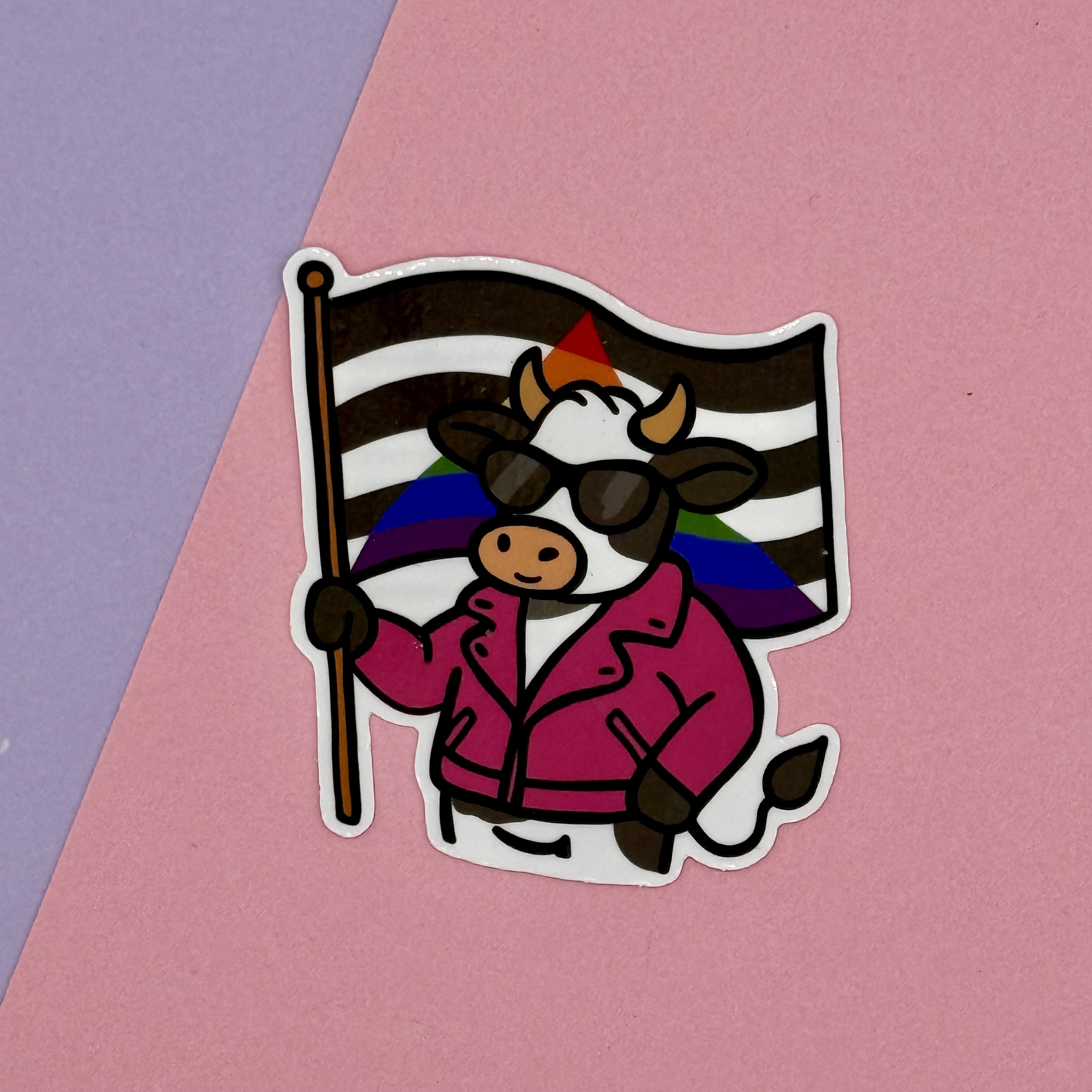 Straight Ally Pride Cow