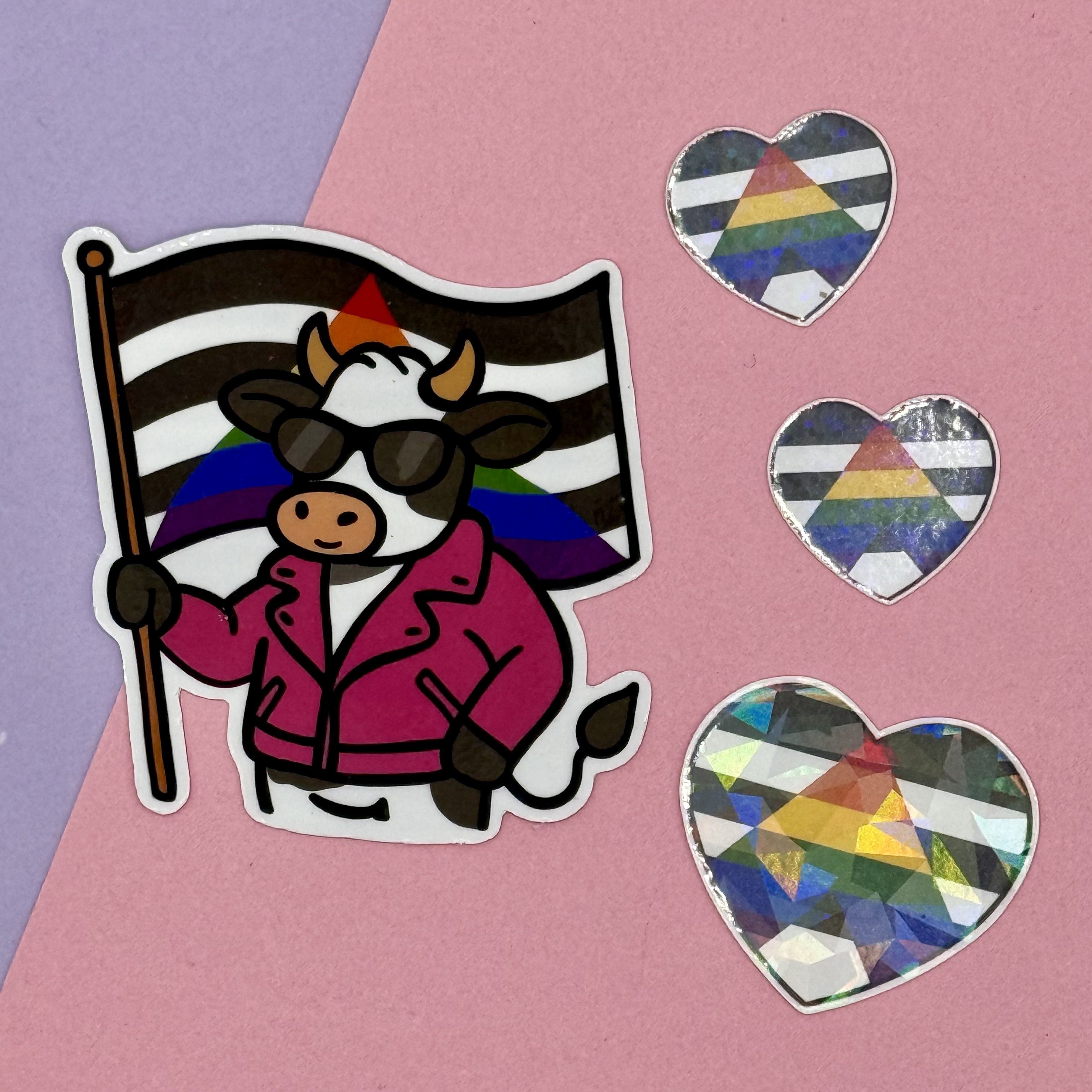 Straight Ally Pride Cow