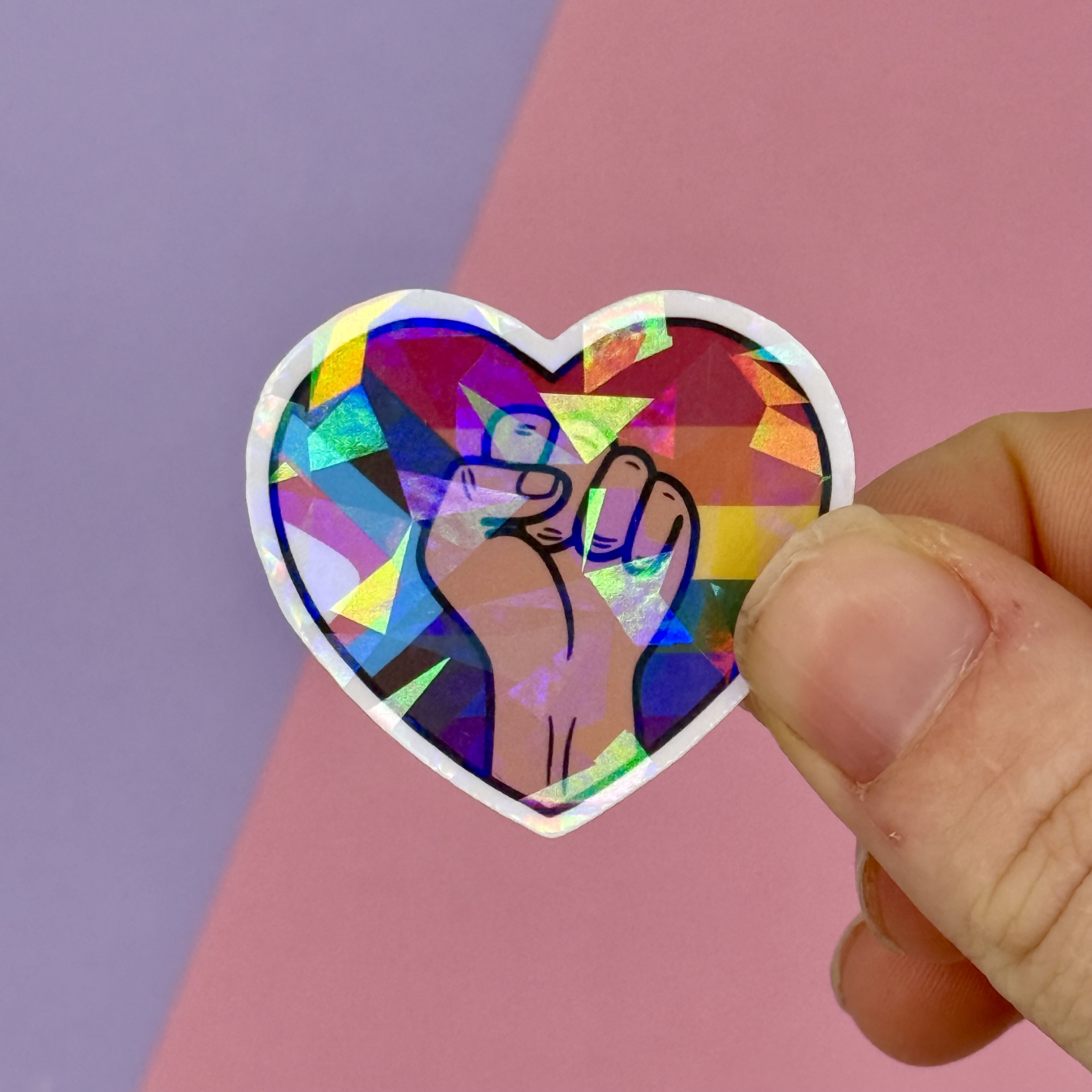 LGBTQ+ Power Fist Sticker