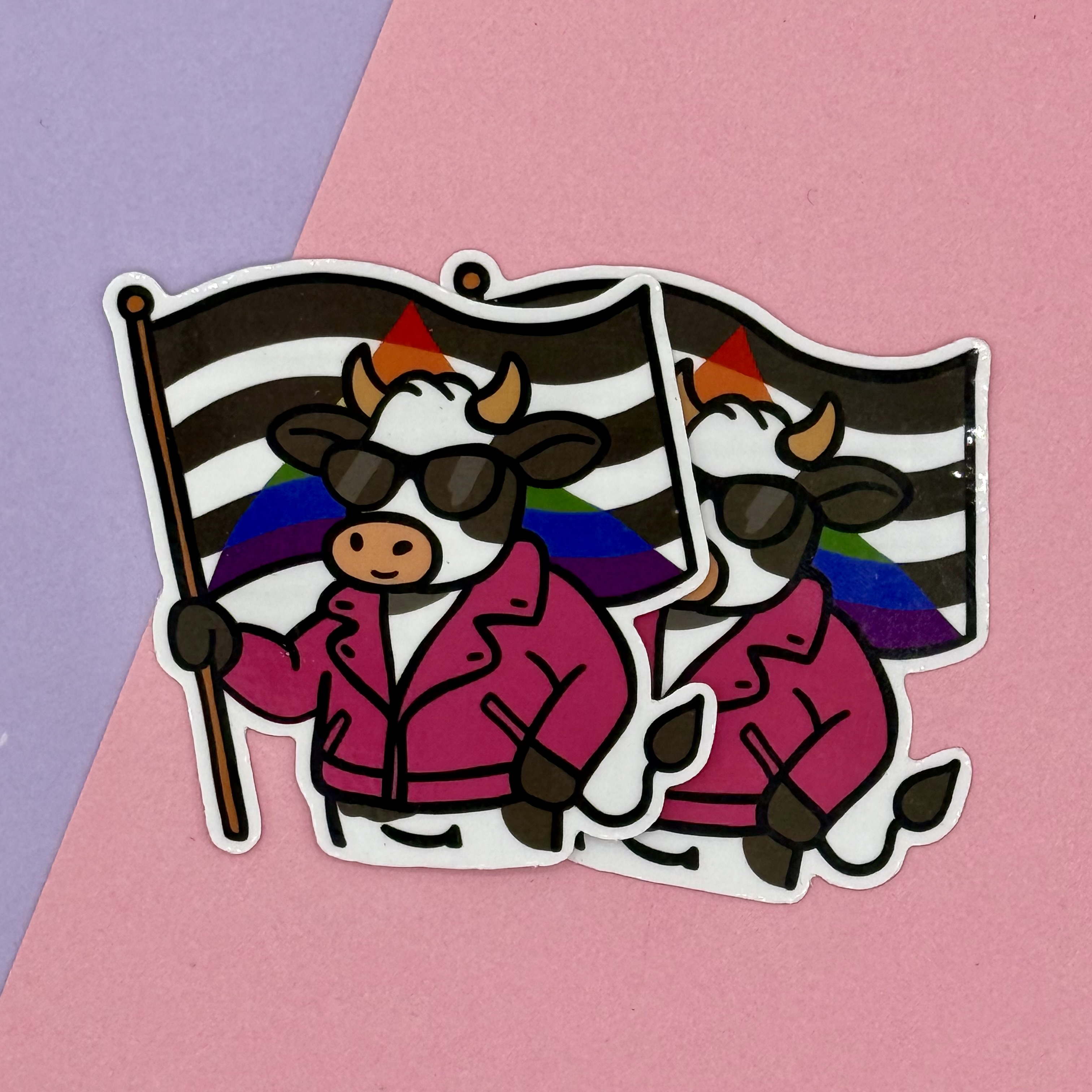 Straight Ally Pride Cow