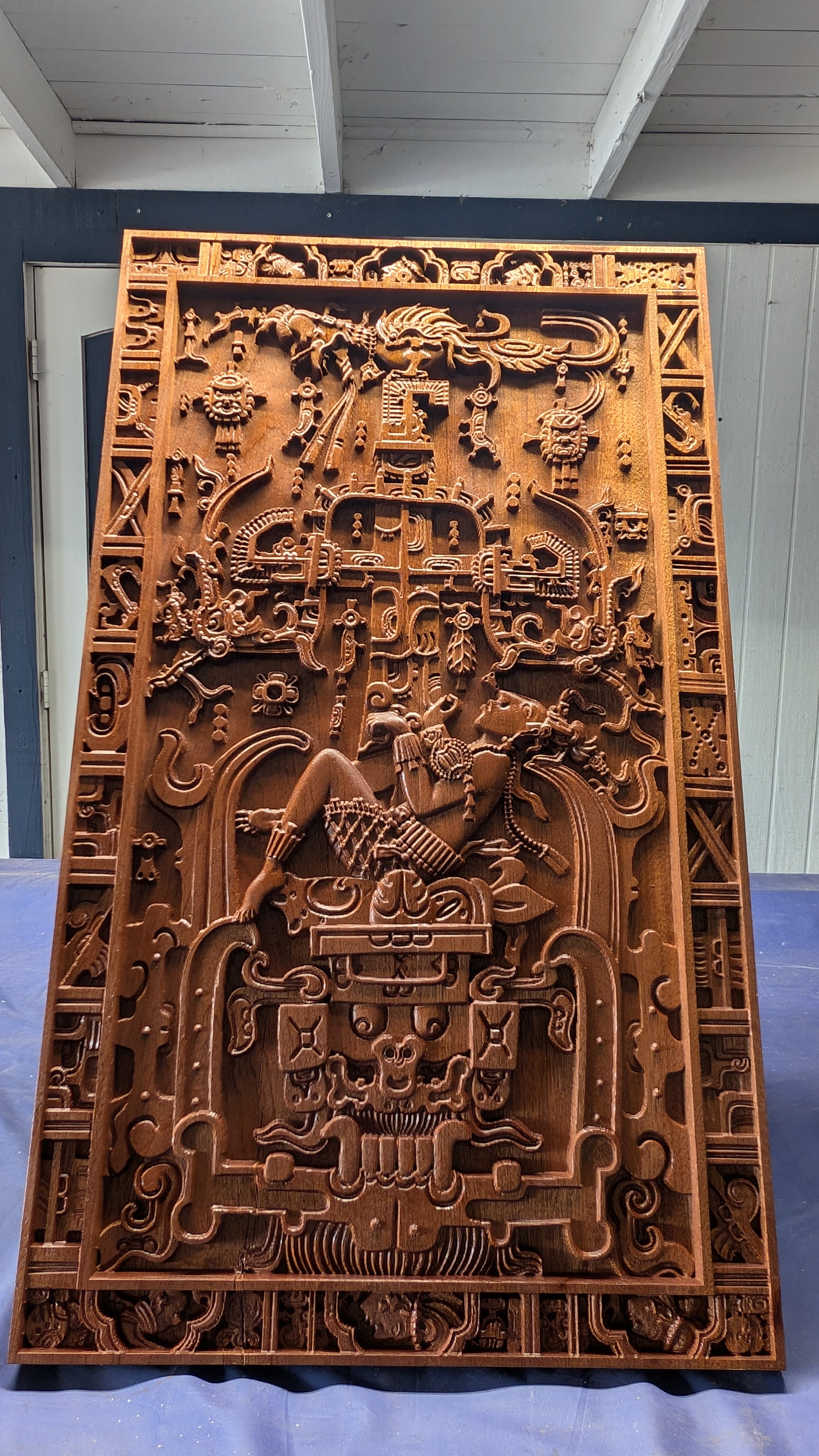 King Pacal 3d carving