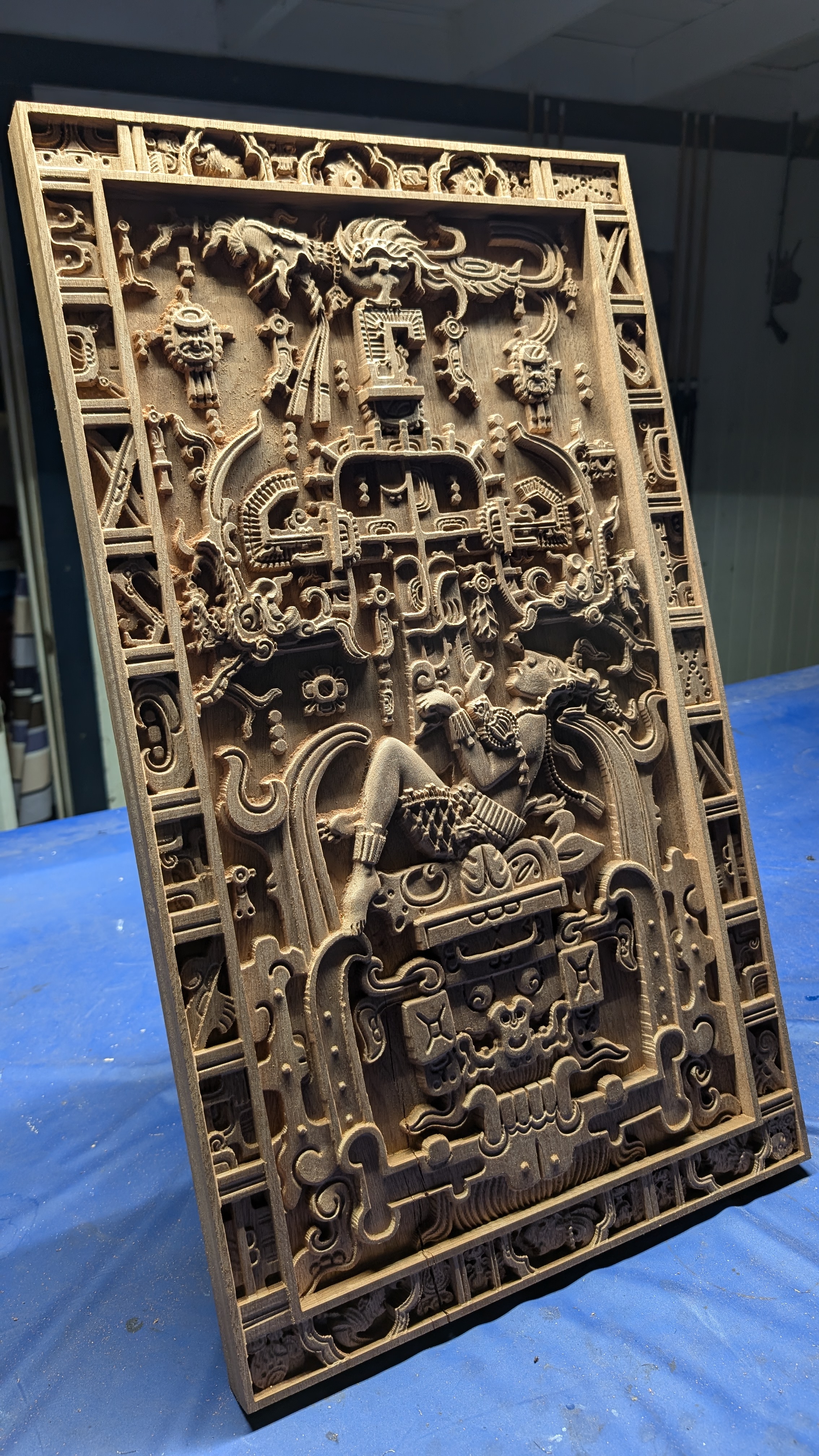 King Pacal 3d carving