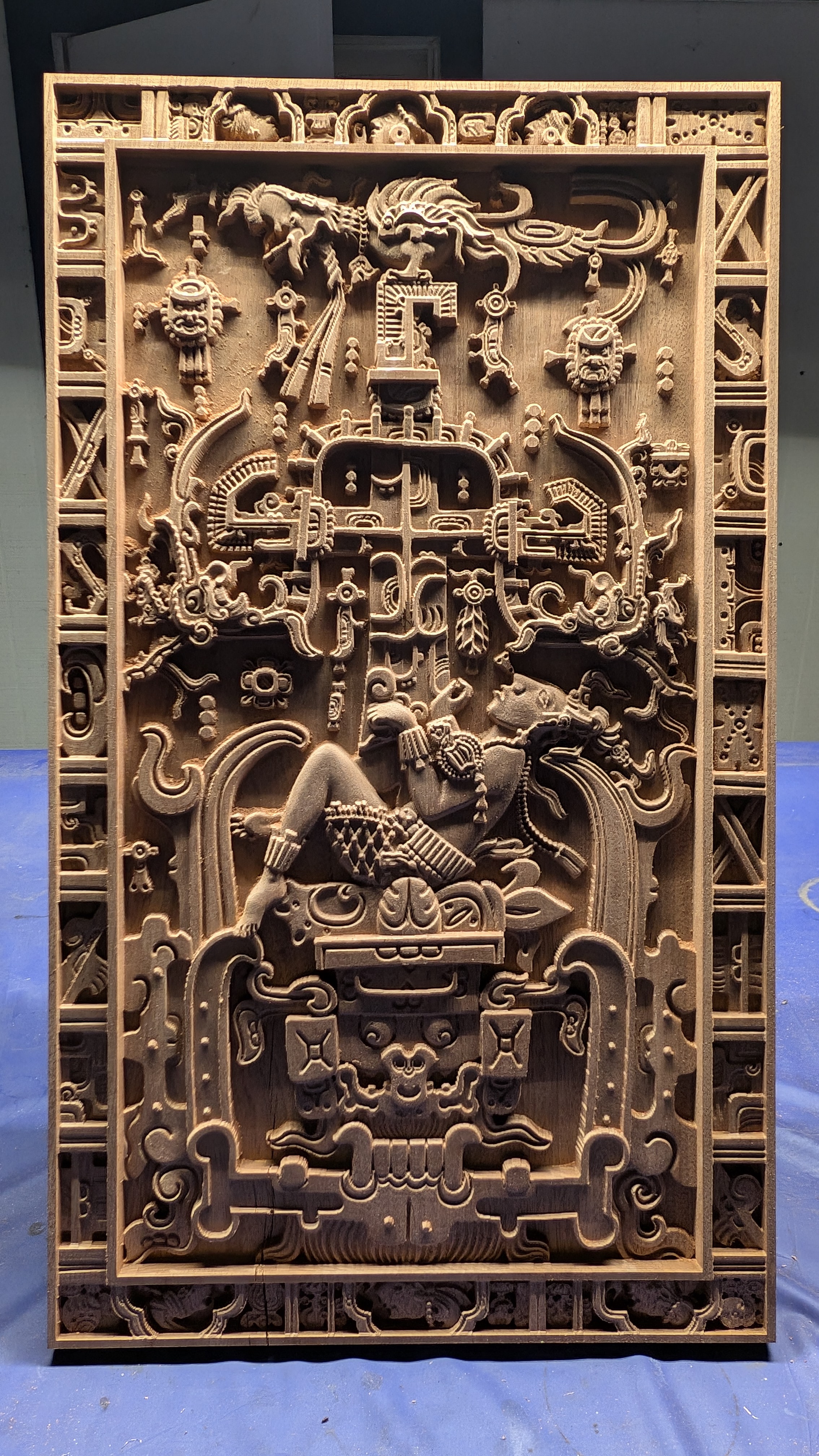 King Pacal 3d carving