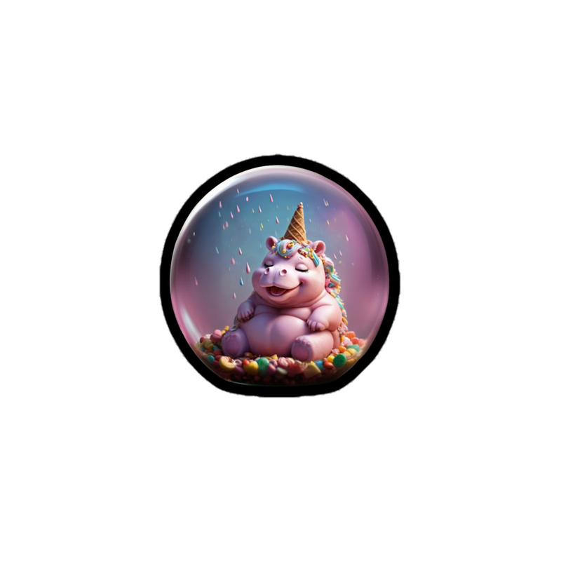 Hippocorn Snowglobe: The Sticker