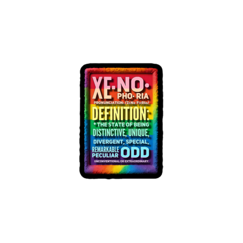 xe·no·pho·ria: The Sticker