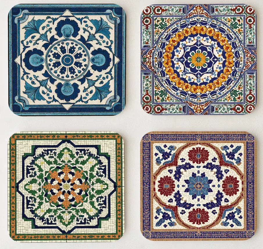 112 Ceramic Coasters - Andalusian Coasters - Custom Order