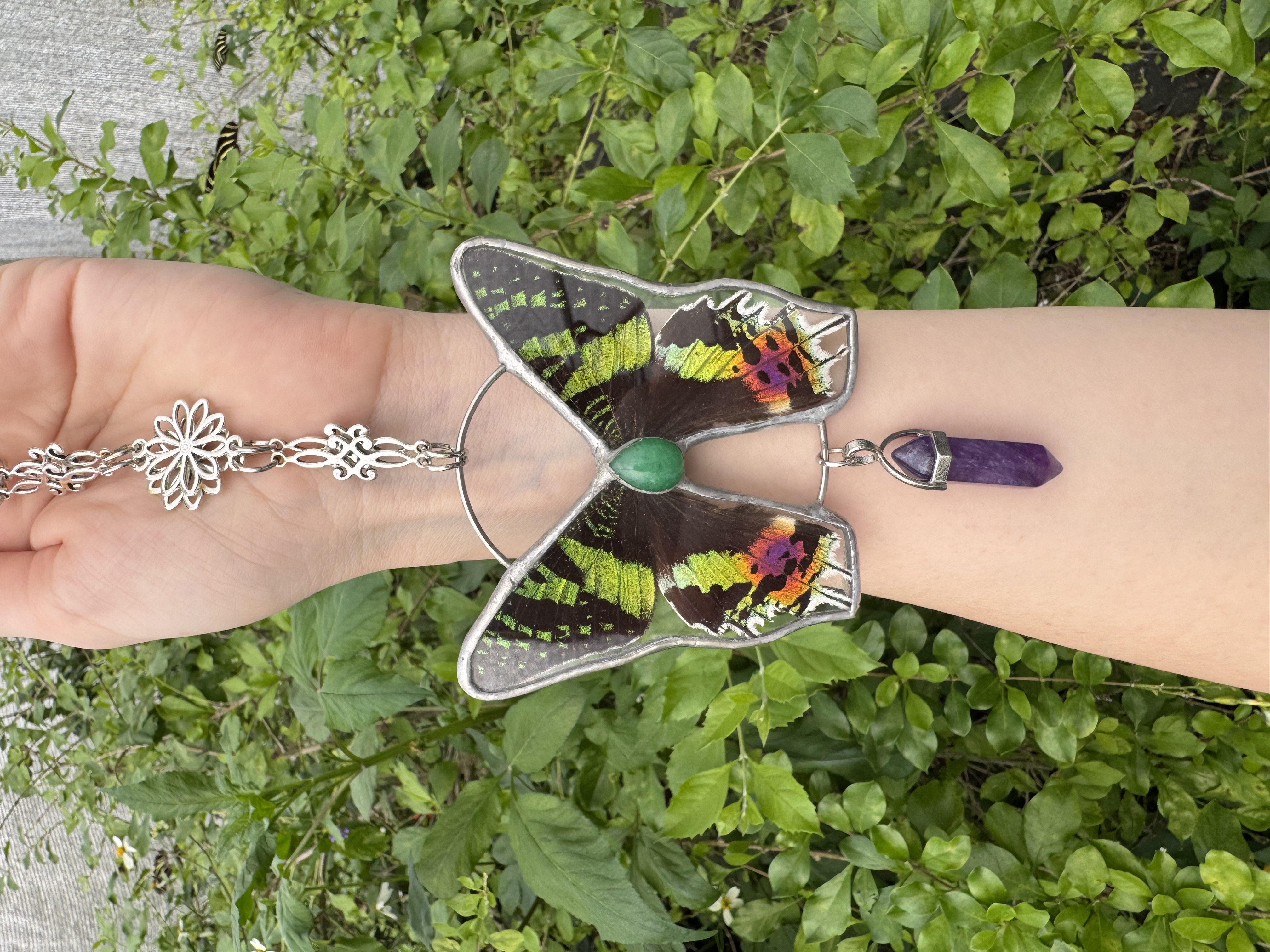 Madagascan Sunset Moth Double Sided with Attachment