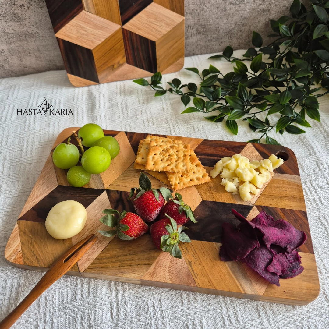 Edge Grain Diamond Charcuterie Board