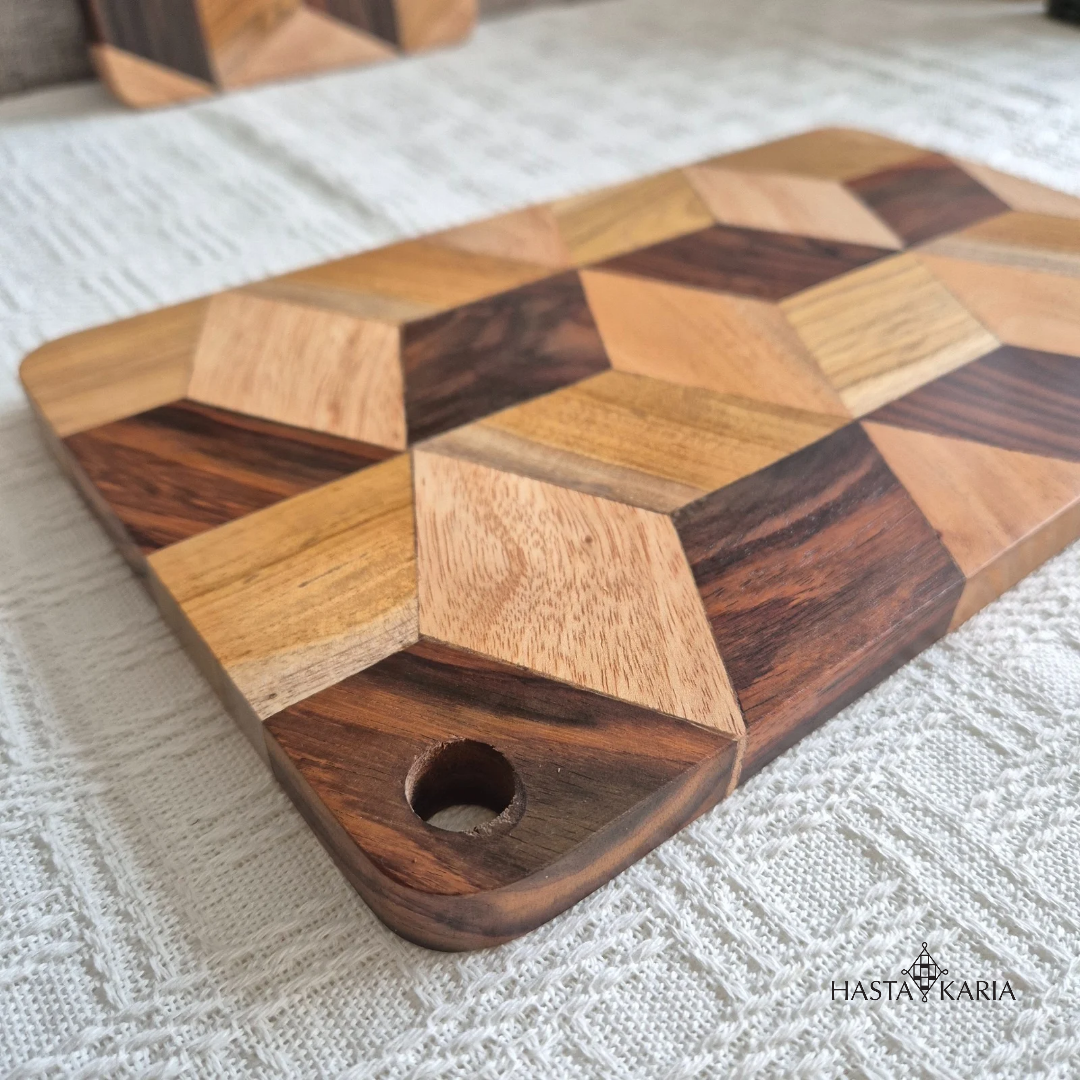 Edge Grain Diamond Charcuterie Board