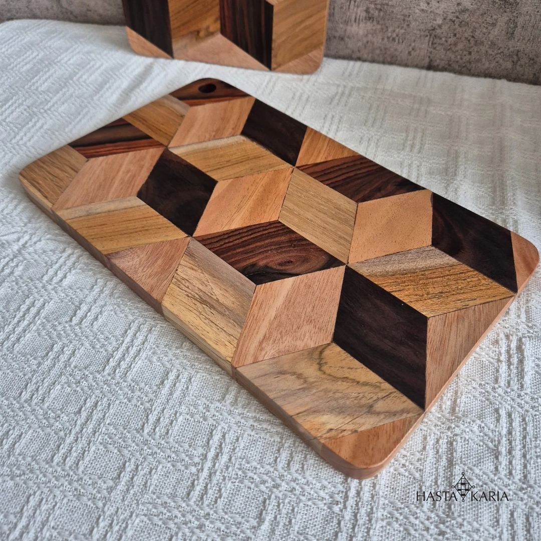 Edge Grain Diamond Charcuterie Board